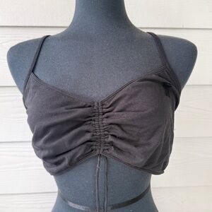 Savage X Fenty Black Cotton Ruched Bralette – Size 3X | NWOT